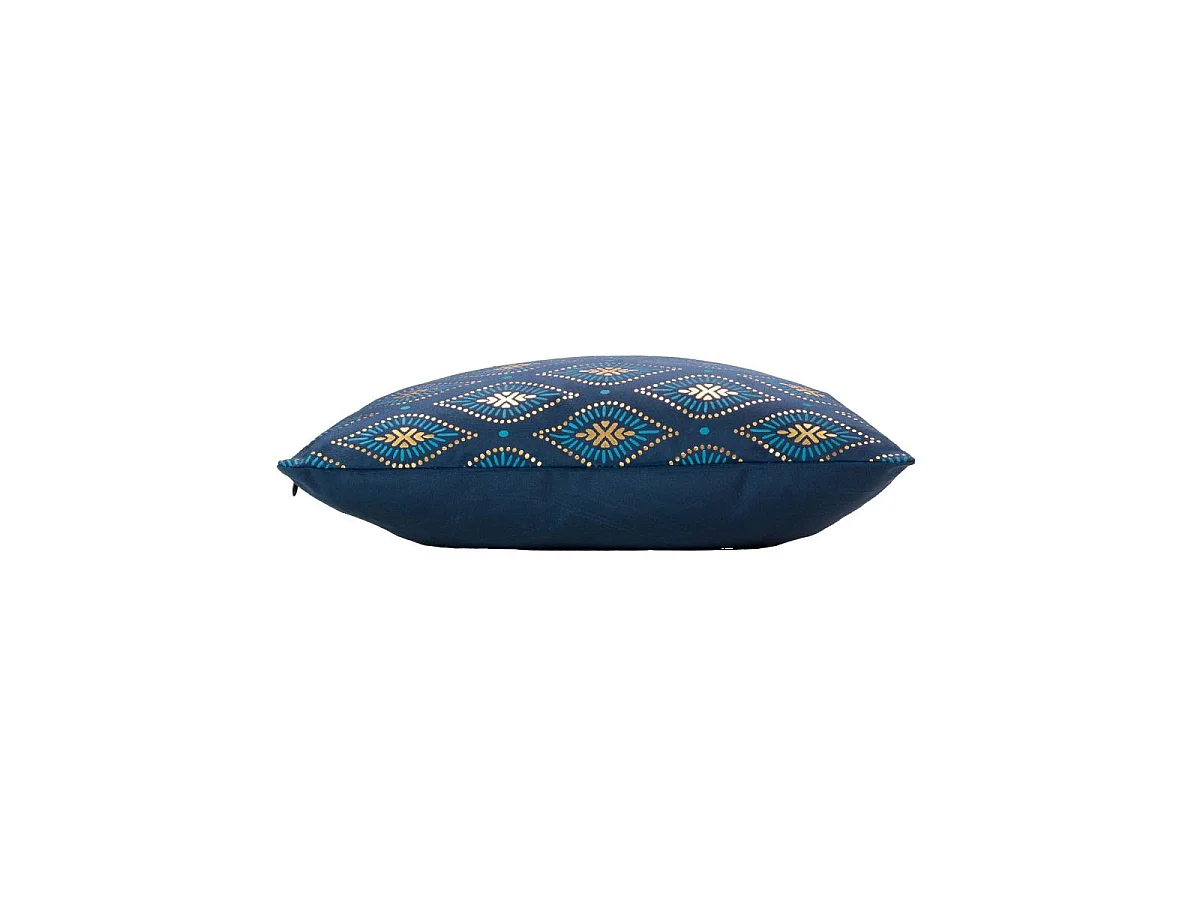 Housse de Coussin en Velours "Sofia" 40x40cm Bleu