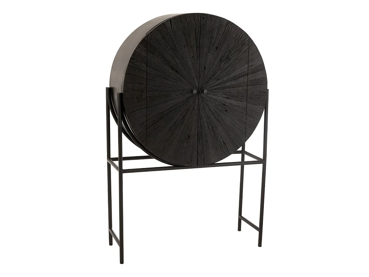 Armoire Bar en Bois "Shanil" 160cm Noir