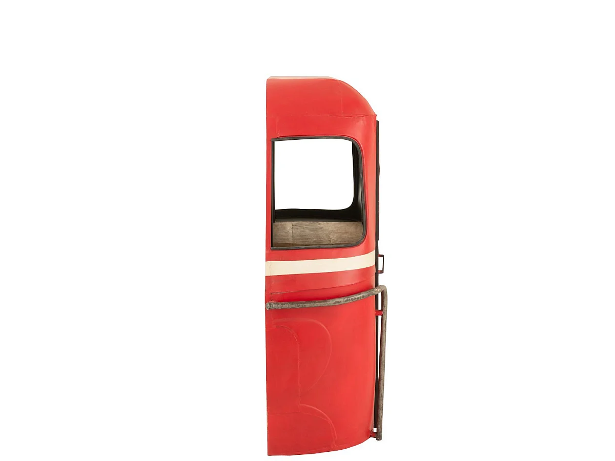 Meuble de Bar en Métal "Téléphérique" 154cm Rouge