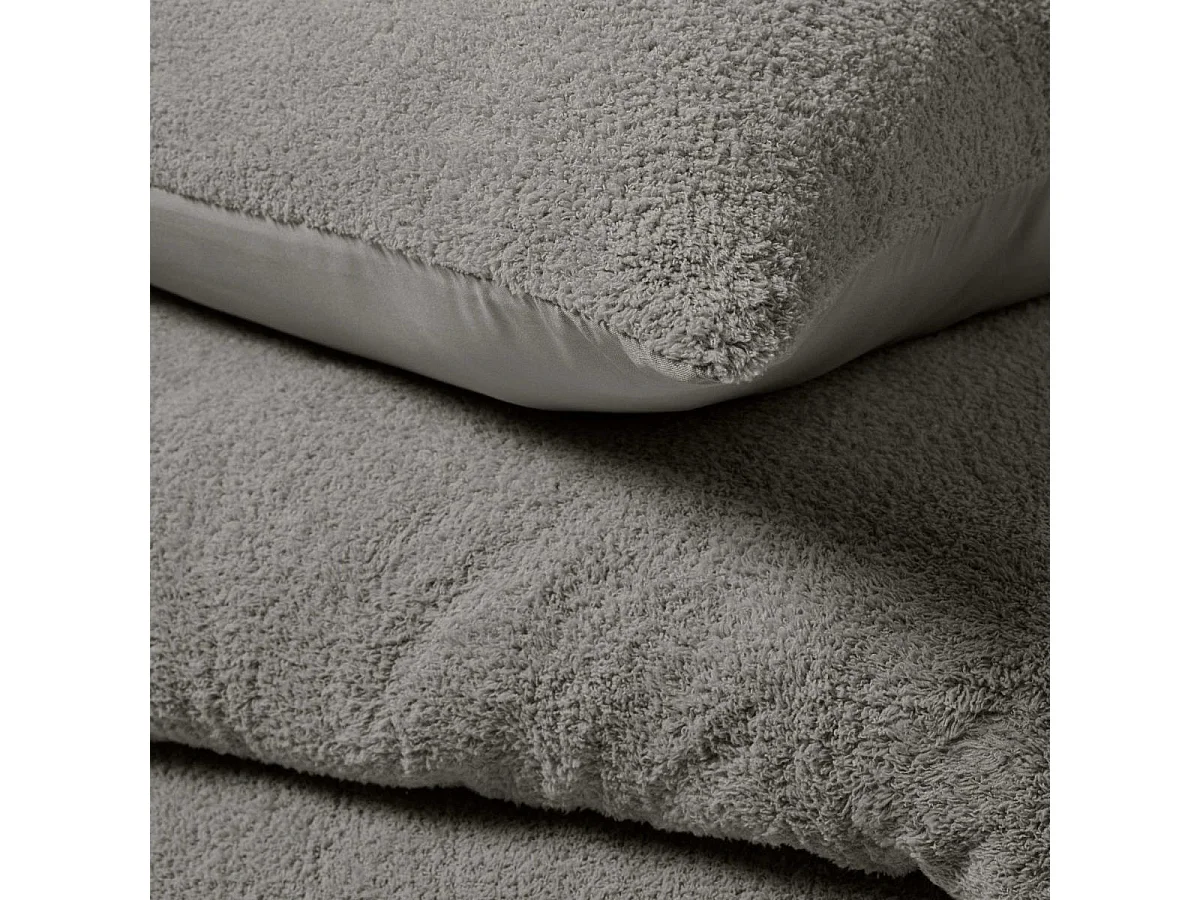 Parure de Lit 3 Pièces "Helena" 240x220cm Anthracite