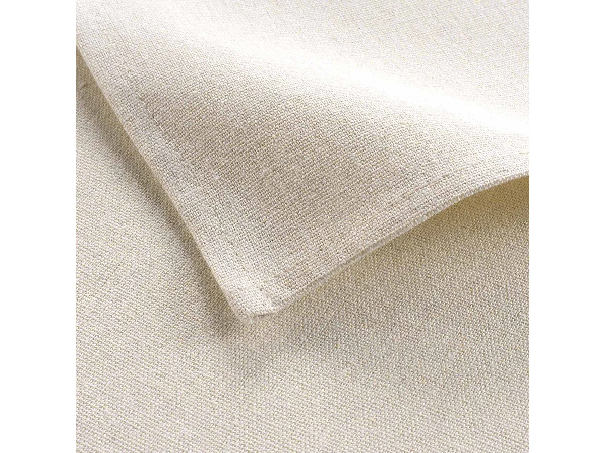 Lot de 3 Serviettes de Table "Serafine" 40x40cm Naturel