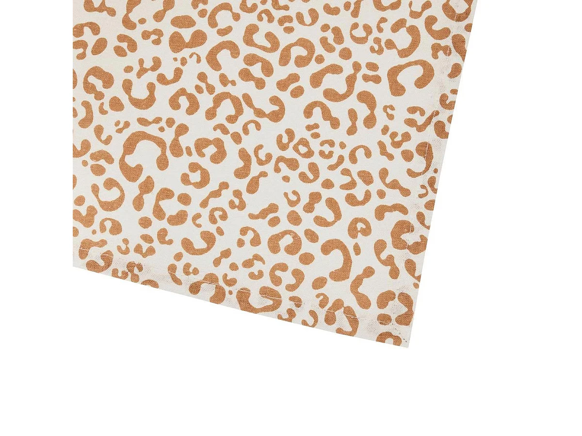 Lot de 4 Serviettes de Table "Leopardi" 40x40cm Beige