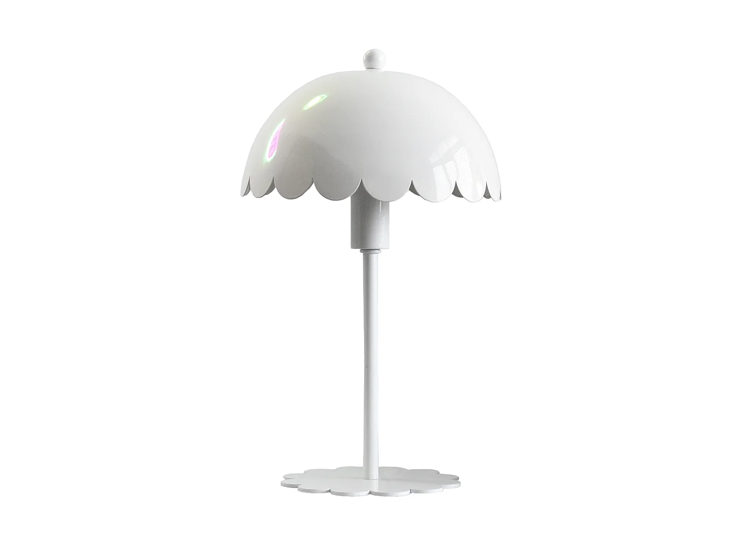 Tischlampe aus weißem Metall - Margot