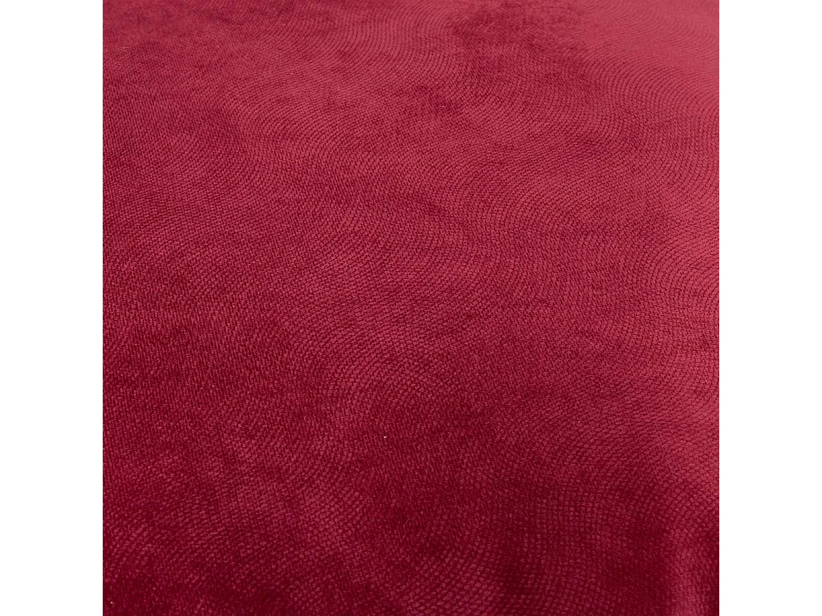 Coussin Déco Uni "Lilou" 55x55cm Rouge Grenat