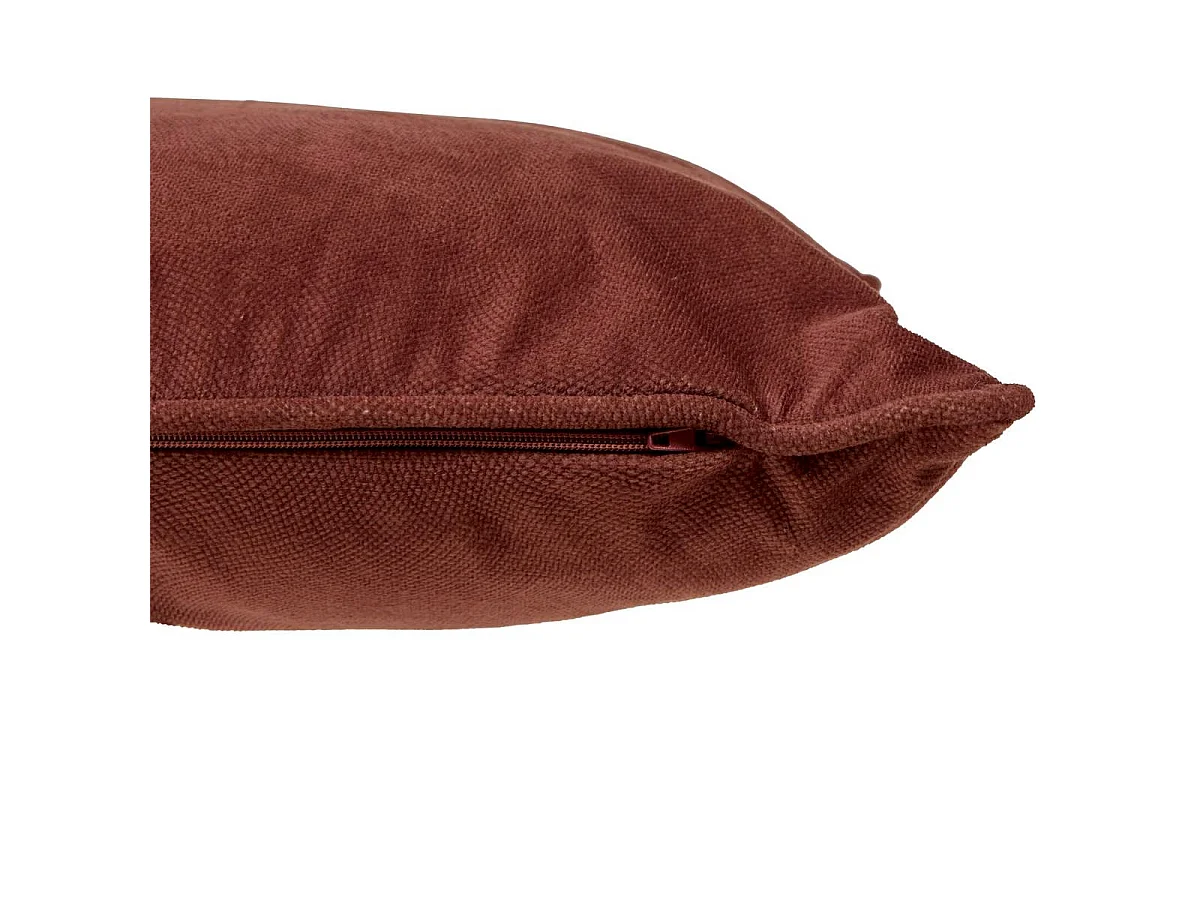 Coussin Déco Uni "Lilou" 30x50cm Marron Tonka