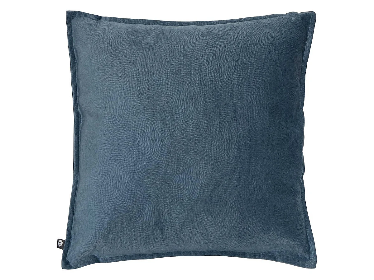 Coussin Déco Uni "Lilou" 45x45cm Bleu Égéen