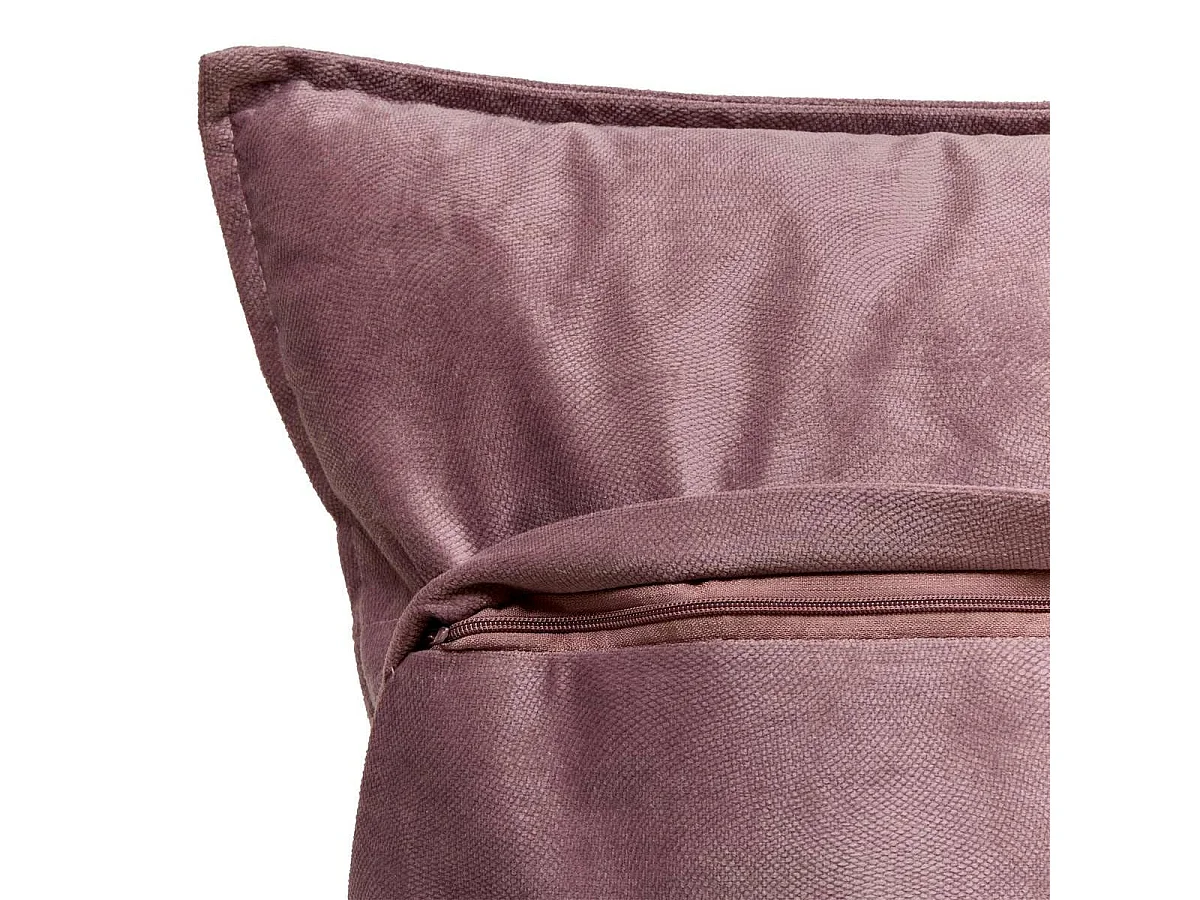 Coussin Déco Uni "Lilou" 55x55cm Parme