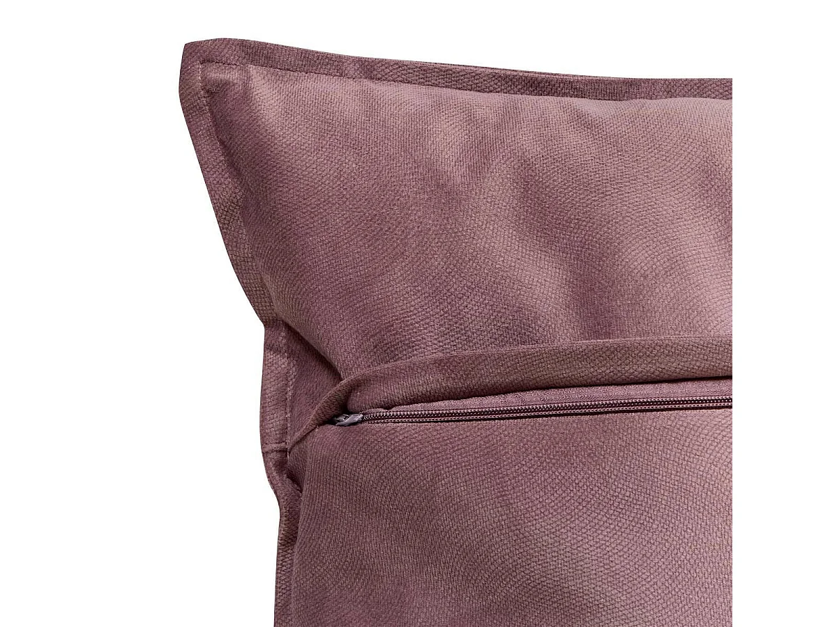 Coussin Déco Uni "Lilou" 45x45cm Parme