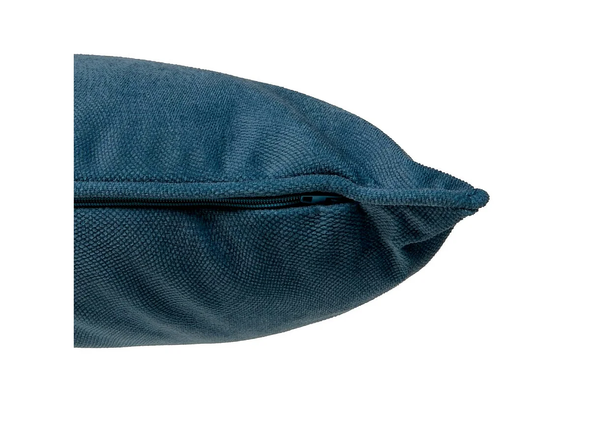 Coussin Déco Uni "Lilou" 30x50cm Bleu Égéen