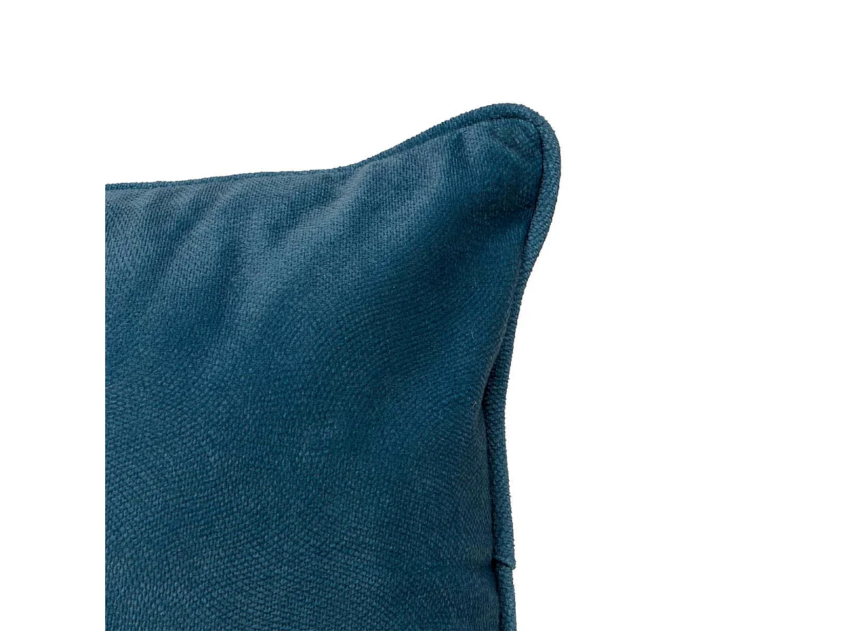 Coussin Déco Uni "Lilou" 30x50cm Bleu Égéen