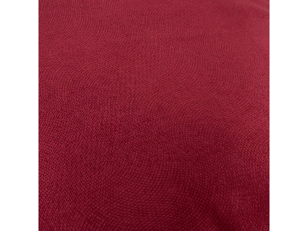Coussin Déco Uni "Lilou" 45x45cm Rouge Grenat