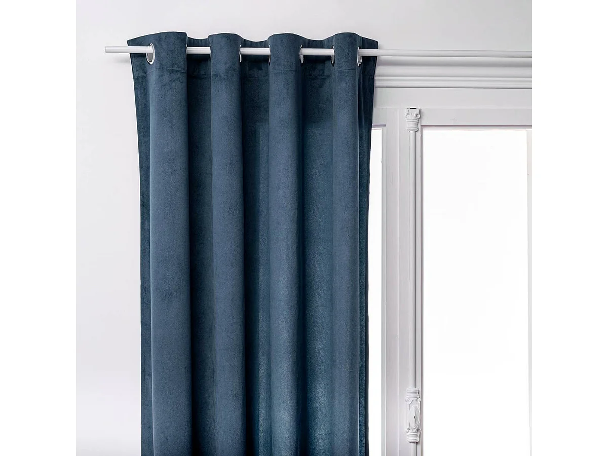 Rideau Tamisant "Lilou" 140x260cm Bleu Égéen