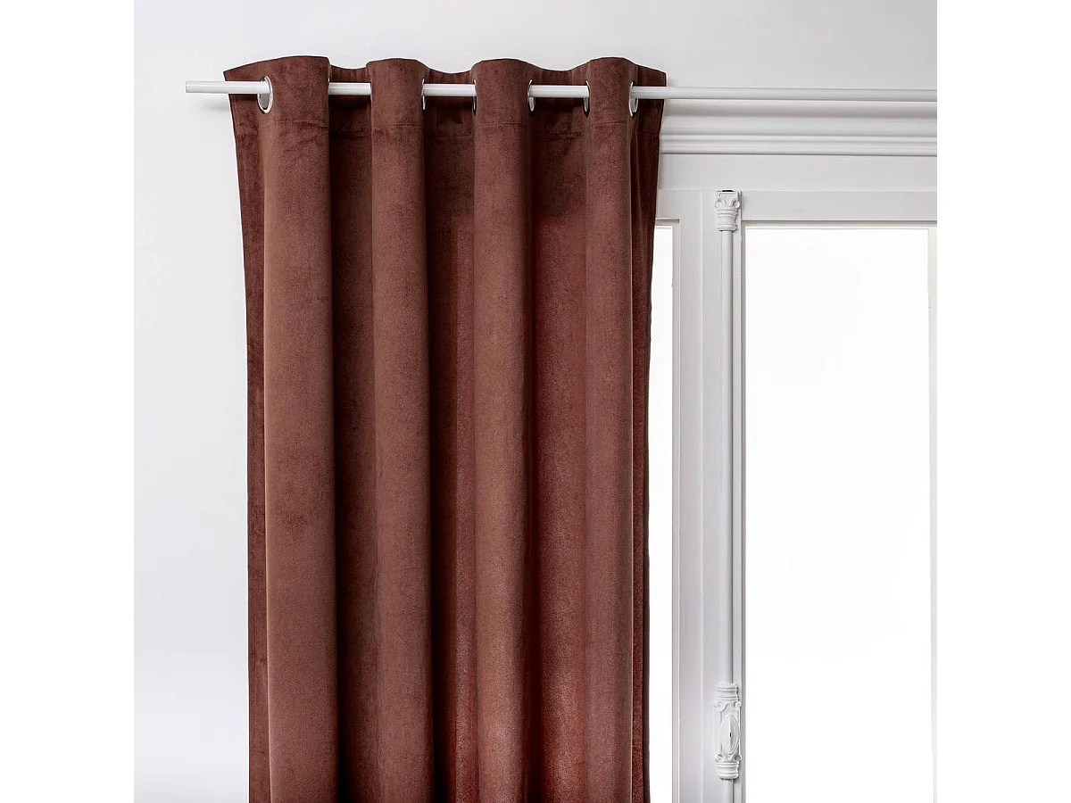 Rideau Tamisant "Lilou" 140x260cm Marron Tonka