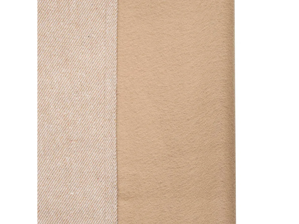 Rideau Isolant Effet Laine "Kys" 140x260cm Beige
