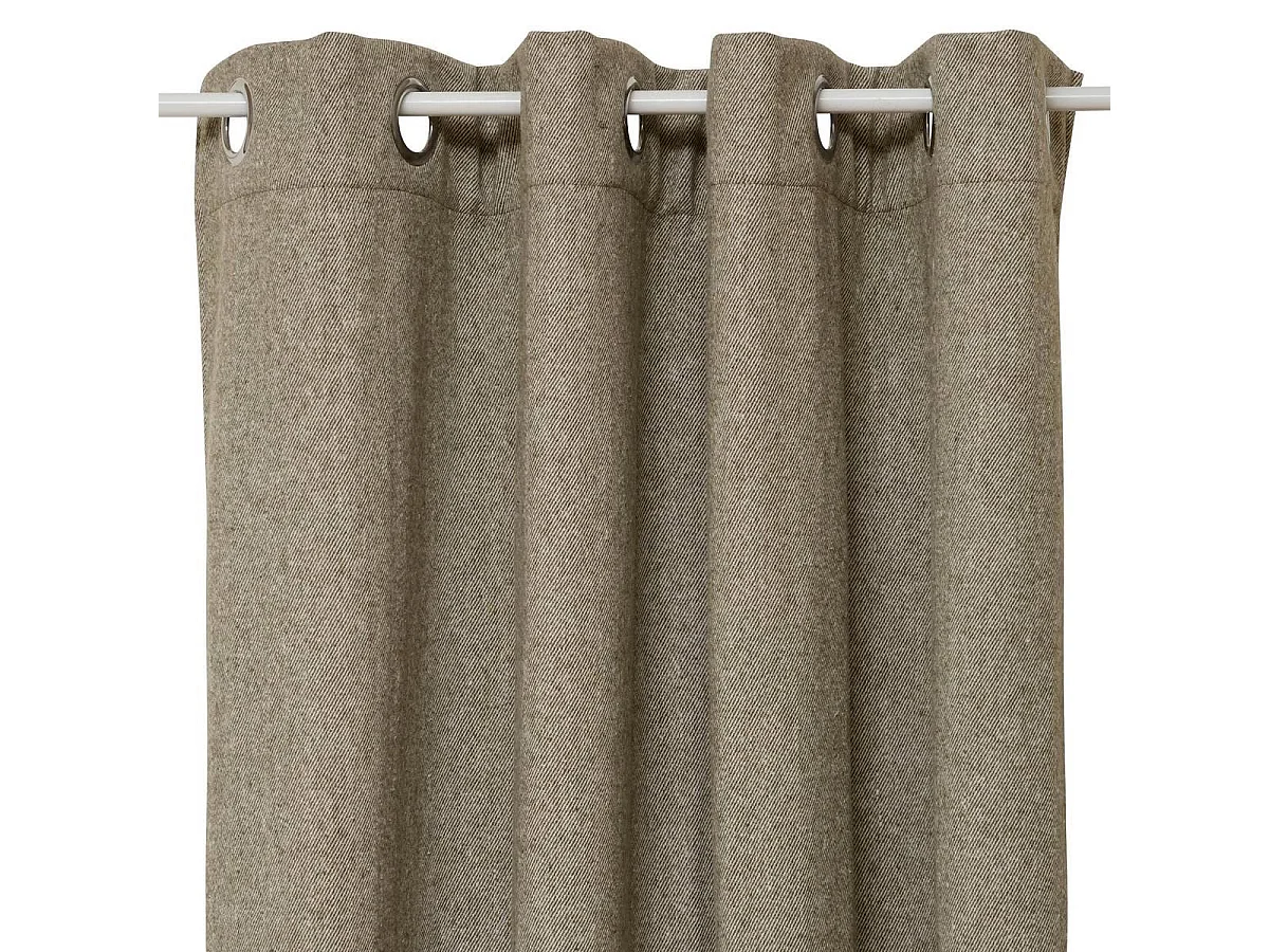 Rideau Isolant Effet Laine "Kys" 140x260cm Kaki