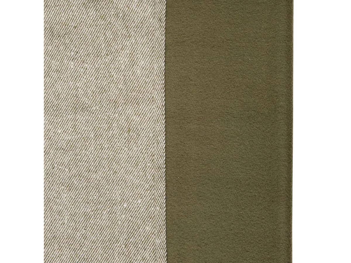 Rideau Isolant Effet Laine "Kys" 140x260cm Kaki