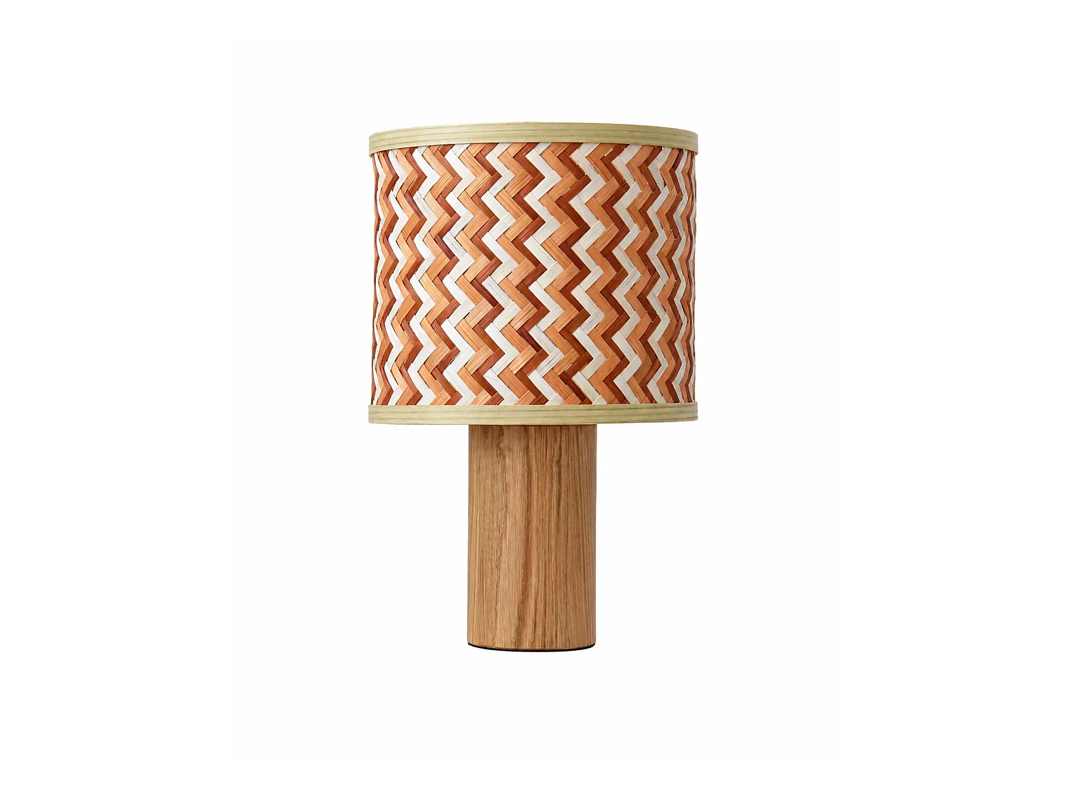 Lampada da tavolo in rovere e bambù crema/arancio - Phil