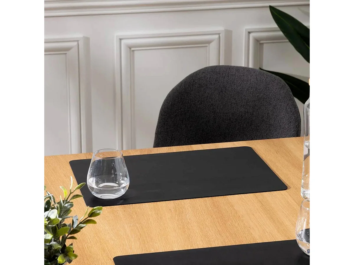 Set de Table Design "Dinner" 30x45cm Noir