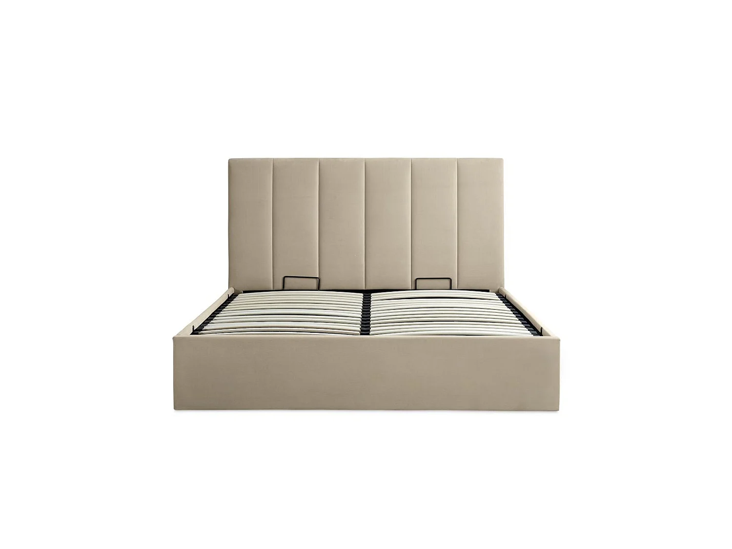 Upholstered Bedframe - 135 x 190 cm Bedframe in Grey