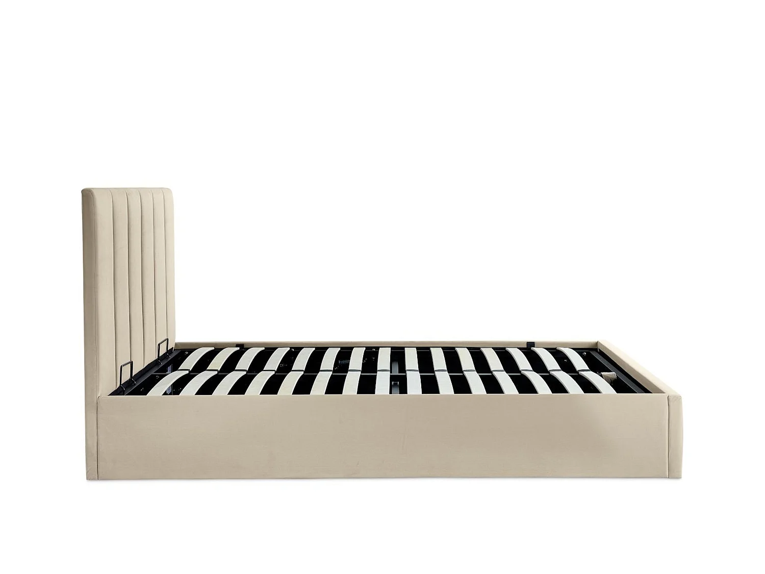 Upholstered Bedframe - 135 x 190 cm Bedframe in Grey