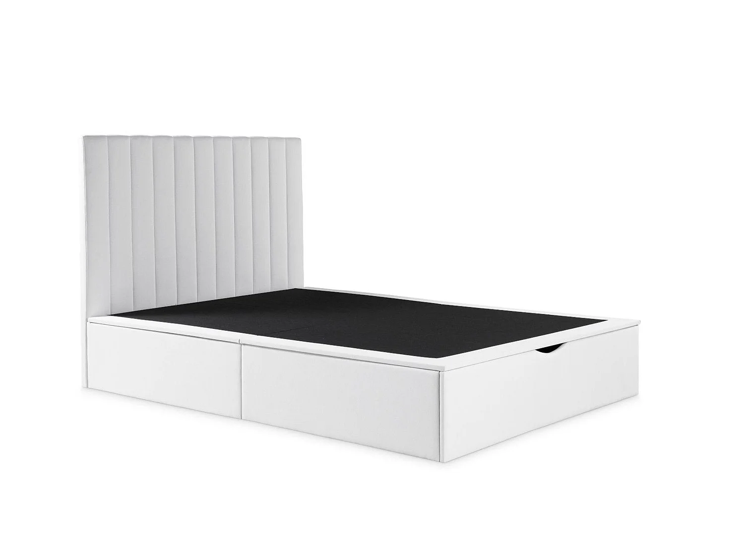 Upholstered Bedframe - 150 x 200 cm Bedframe in White