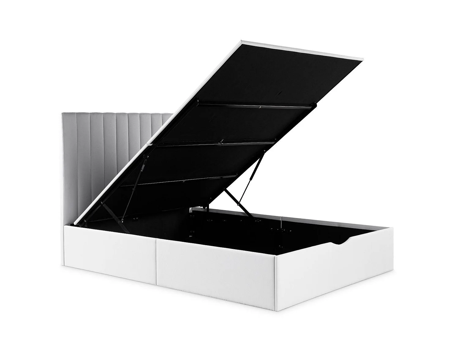 Upholstered Bedframe - 150 x 200 cm Bedframe in White