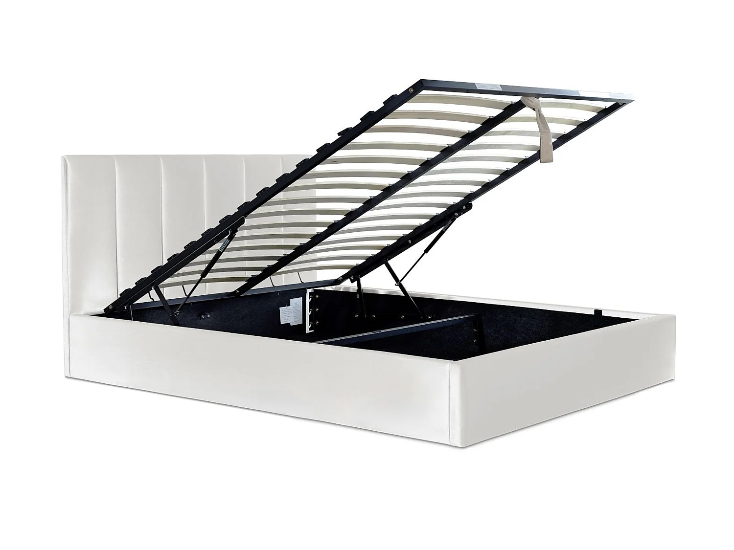 Upholstered Bedframe - 150 x 200 cm Bedframe in Grey