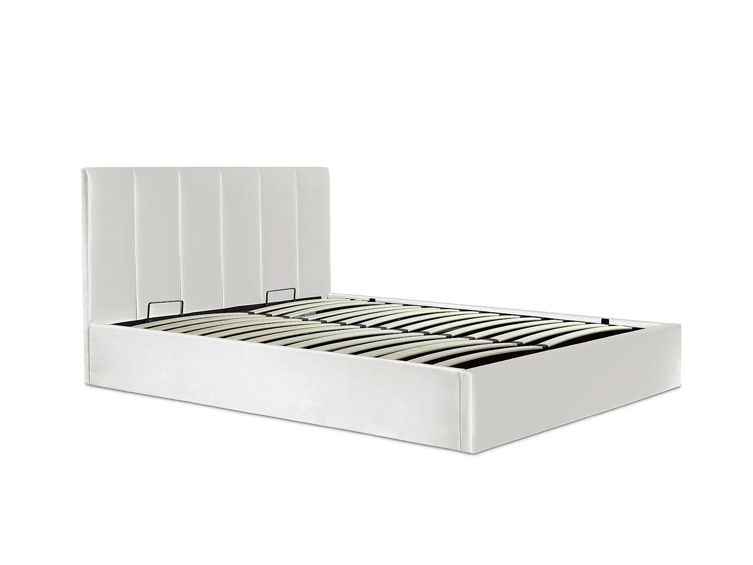 Upholstered Bedframe - 135 x 190 cm Bedframe in Grey