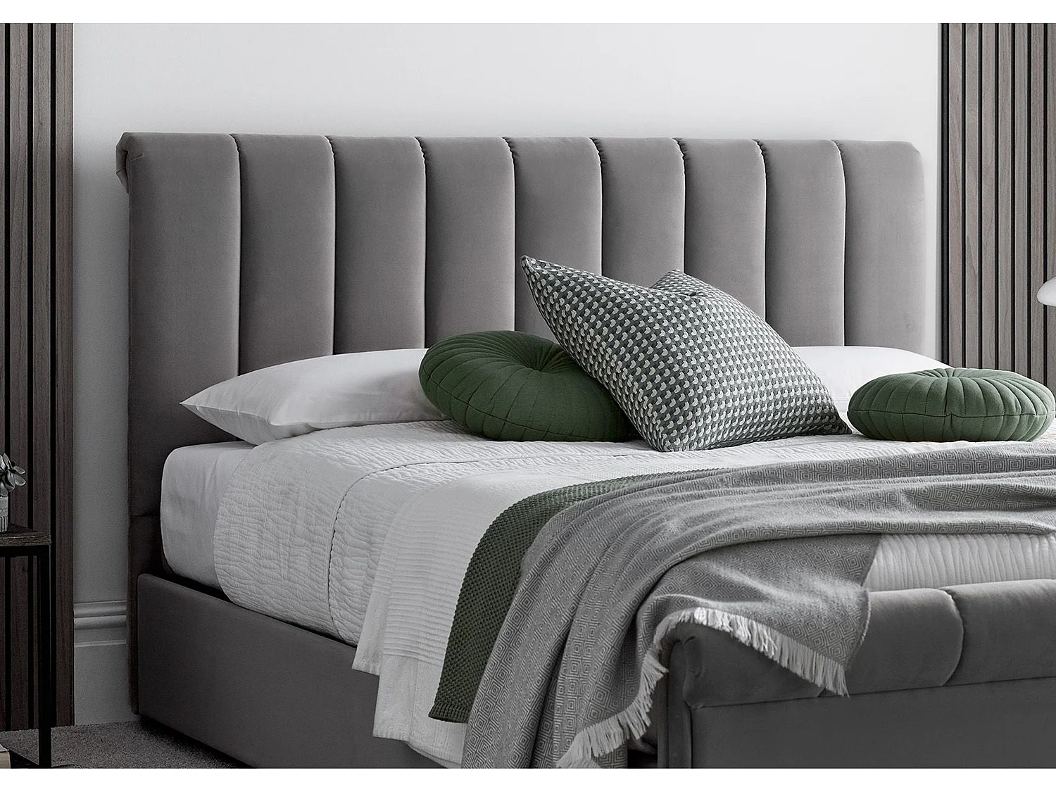 Upholstered Storage bed - 135 x 190 cm Ottoman Bed With Ottoman Storage in Grey
