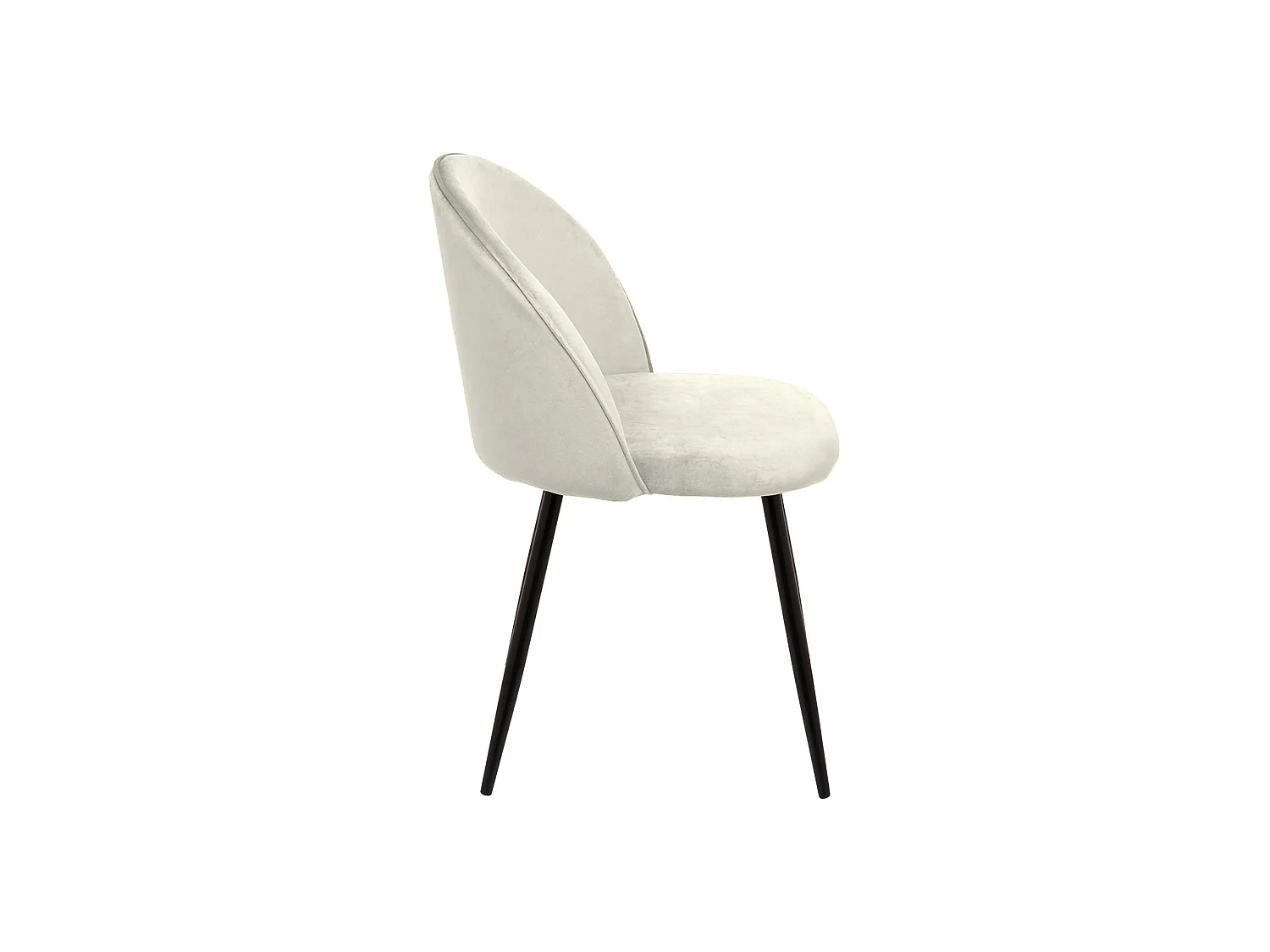 Stuhl Achito, 10 Stühle, Cremeweiß, Gepolstert, Tragkraft 120 kg