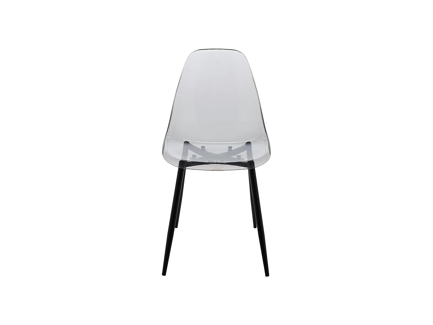 Sedia Amstrong, 8 Sedie, Grigio Fume, Peso Supportato 120 kg, Sfumatura Colore Struttura Fume