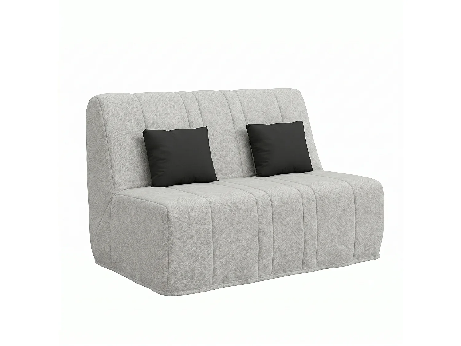 Banquette convertible NEA BZ, couchage 160x200, avec 2 coussins OFFERTS, Tambre perle