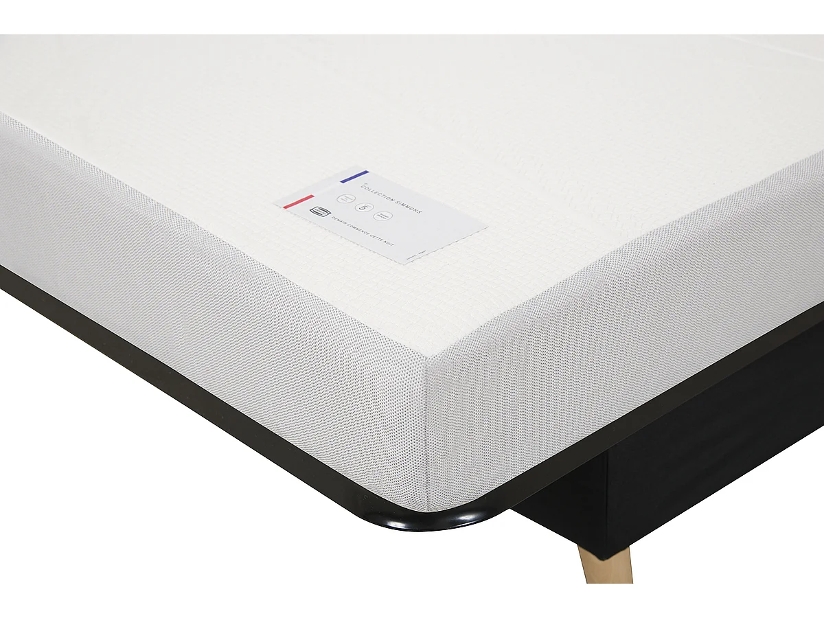 CC ZEPHIR 130x190, matelas simmons, bleu
