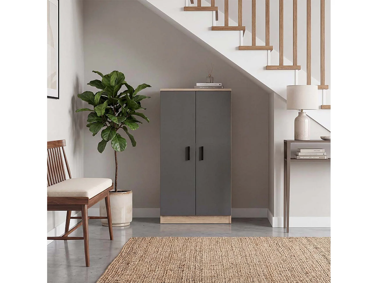 Sapateira Liam 55 Roble Canadian - Grafito