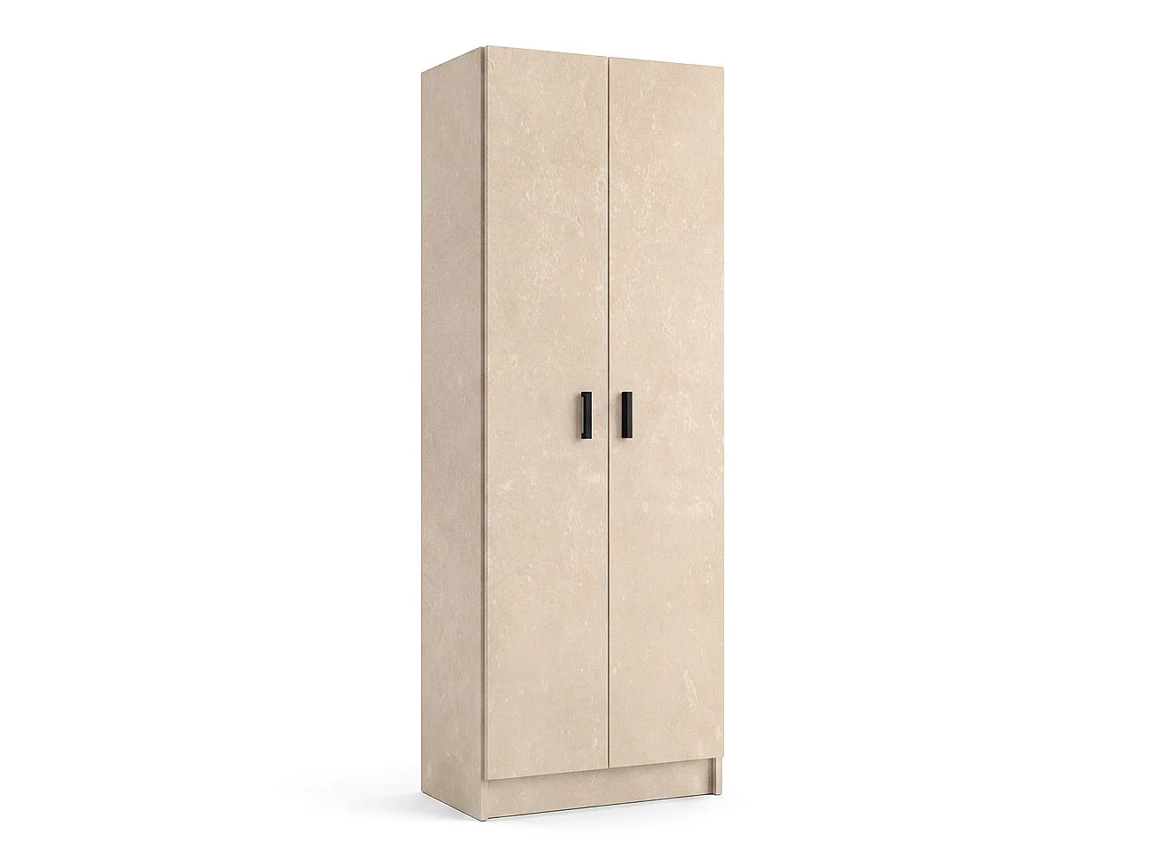 Armario de 2 puertas en efecto microcemento beige 60x180 cm Multi Useful Microcemento Beige