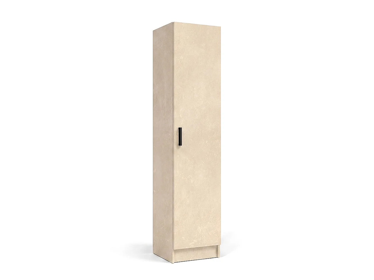 Armario de 1 puerta en efecto microcemento beige 37x180 cm Multi Useful Microcemento Beige