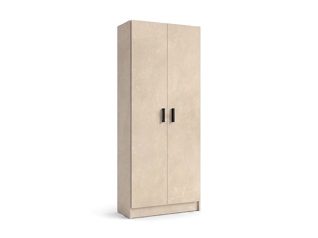 Armario de 2 puertas en efecto microcemento beige 73x180 cm Multi Useful 73 Microcemento Beige