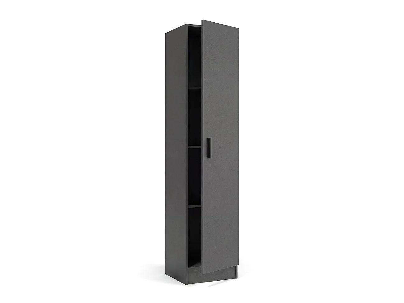 Armario de 1 puerta en gris grafito 37x180 cm Multi Useful Gris Grafito
