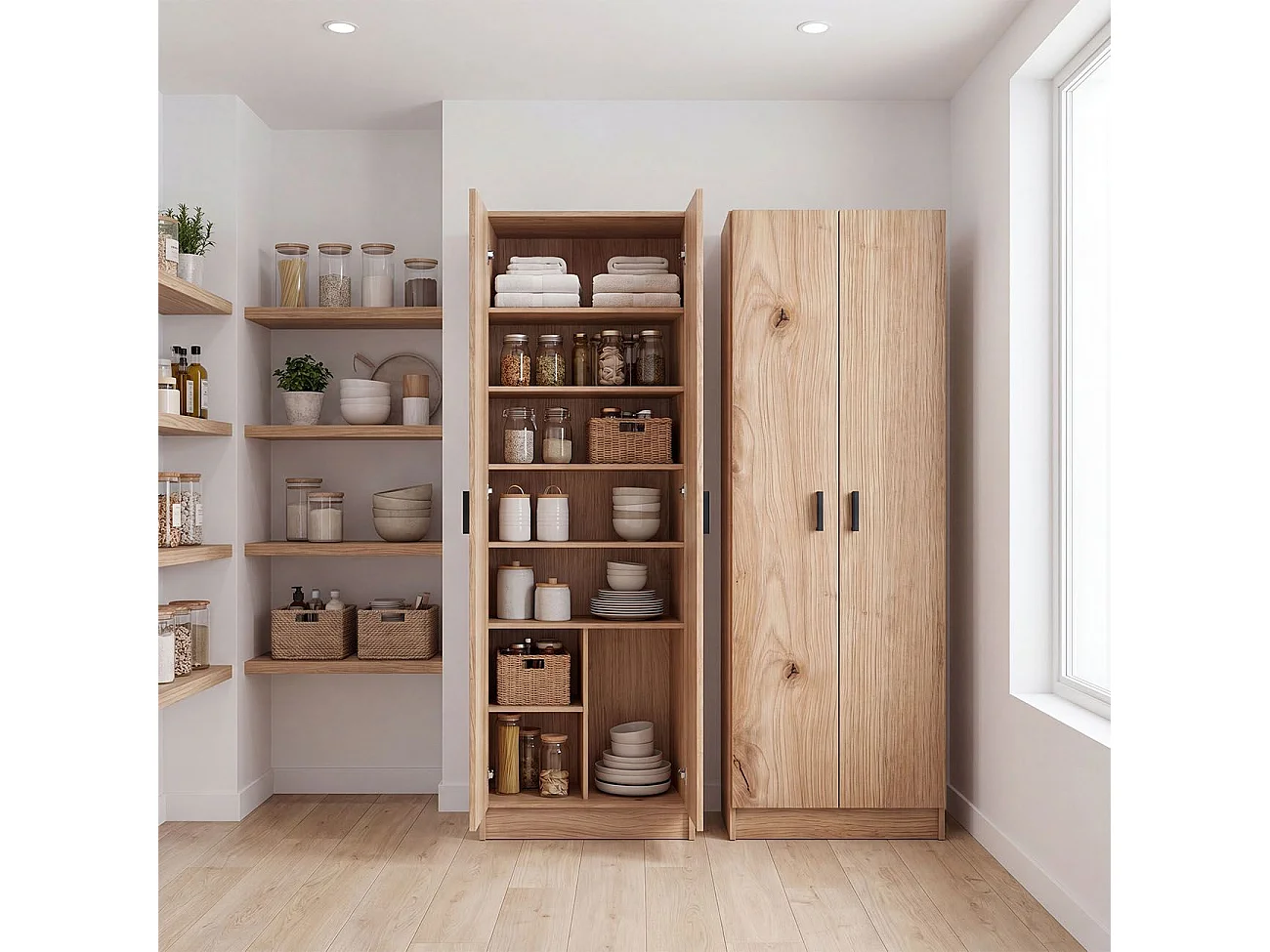 Armario de 2 puertas en alpine oak 60x180 cm Multi Useful Alpine Oak