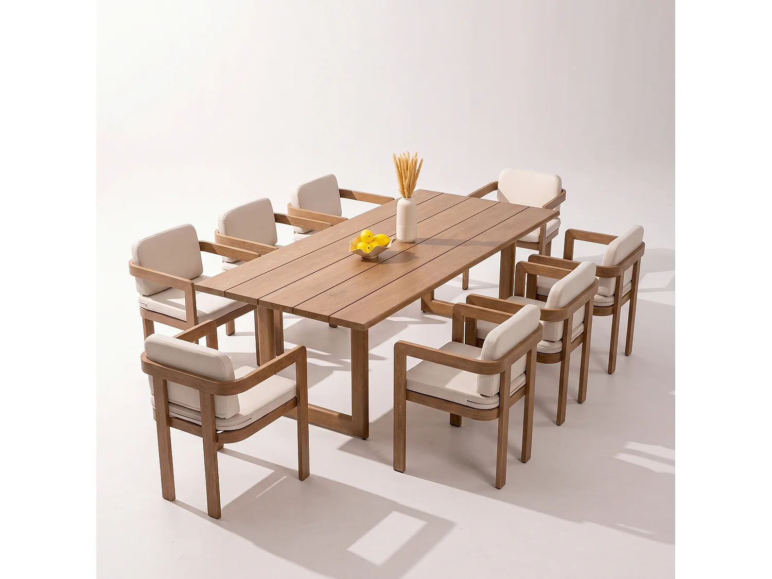 Ensemble de repas de jardin en aluminium Sorrento table et 8 chaises