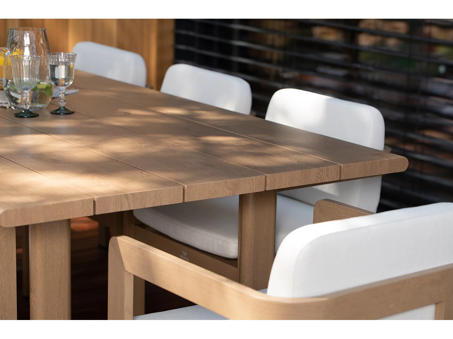 Ensemble de repas de jardin en aluminium Sorrento table et 8 chaises