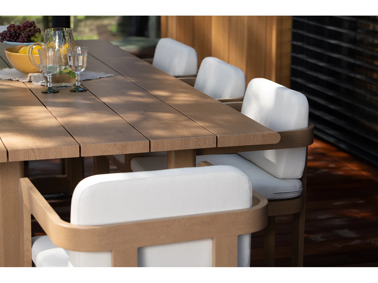 Ensemble de repas de jardin en aluminium Sorrento table et 8 chaises
