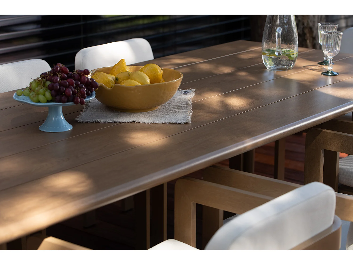 Ensemble de repas de jardin en aluminium Sorrento table et 8 chaises