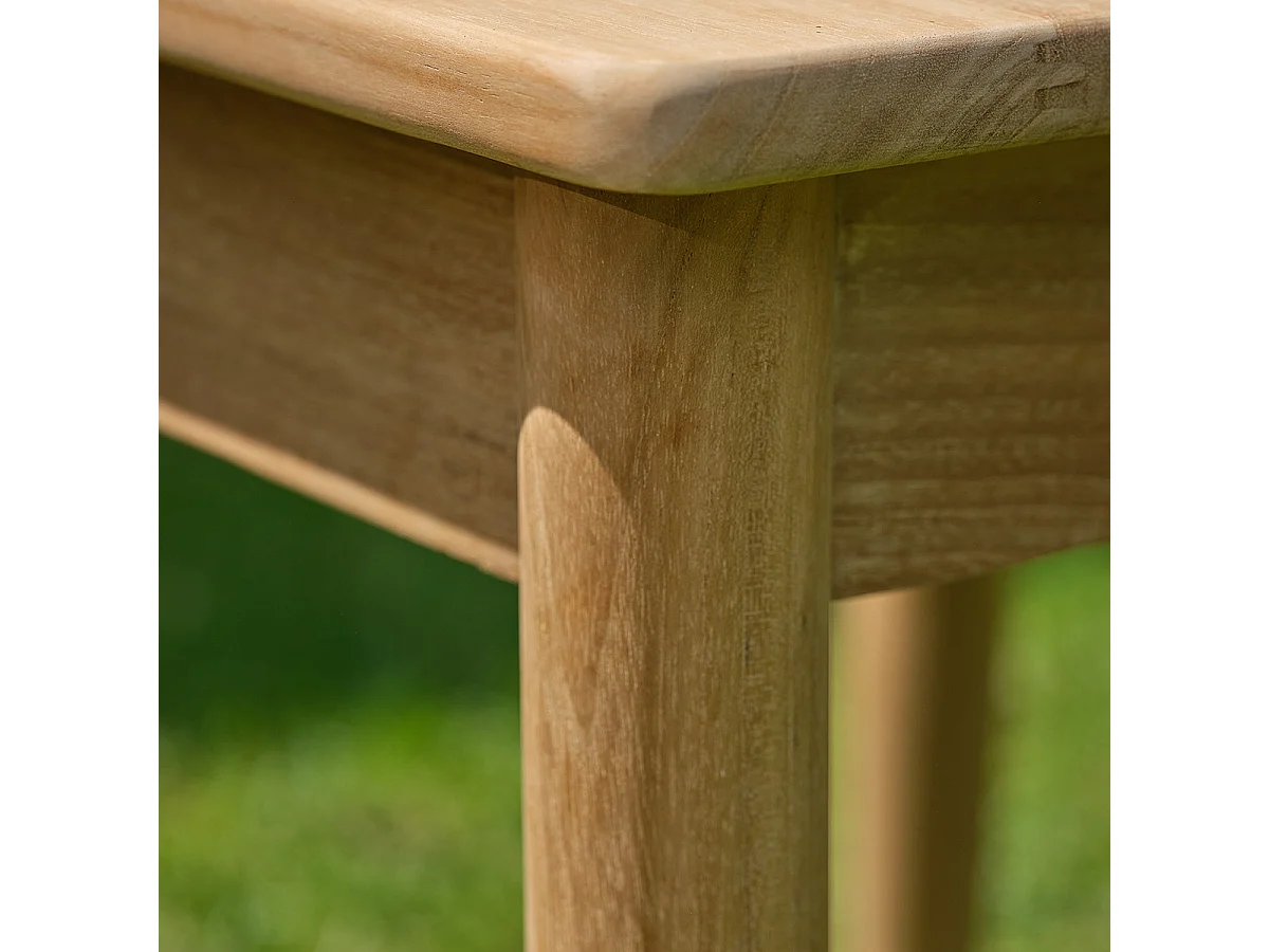 Tavolino da giardino in teak massiccio
