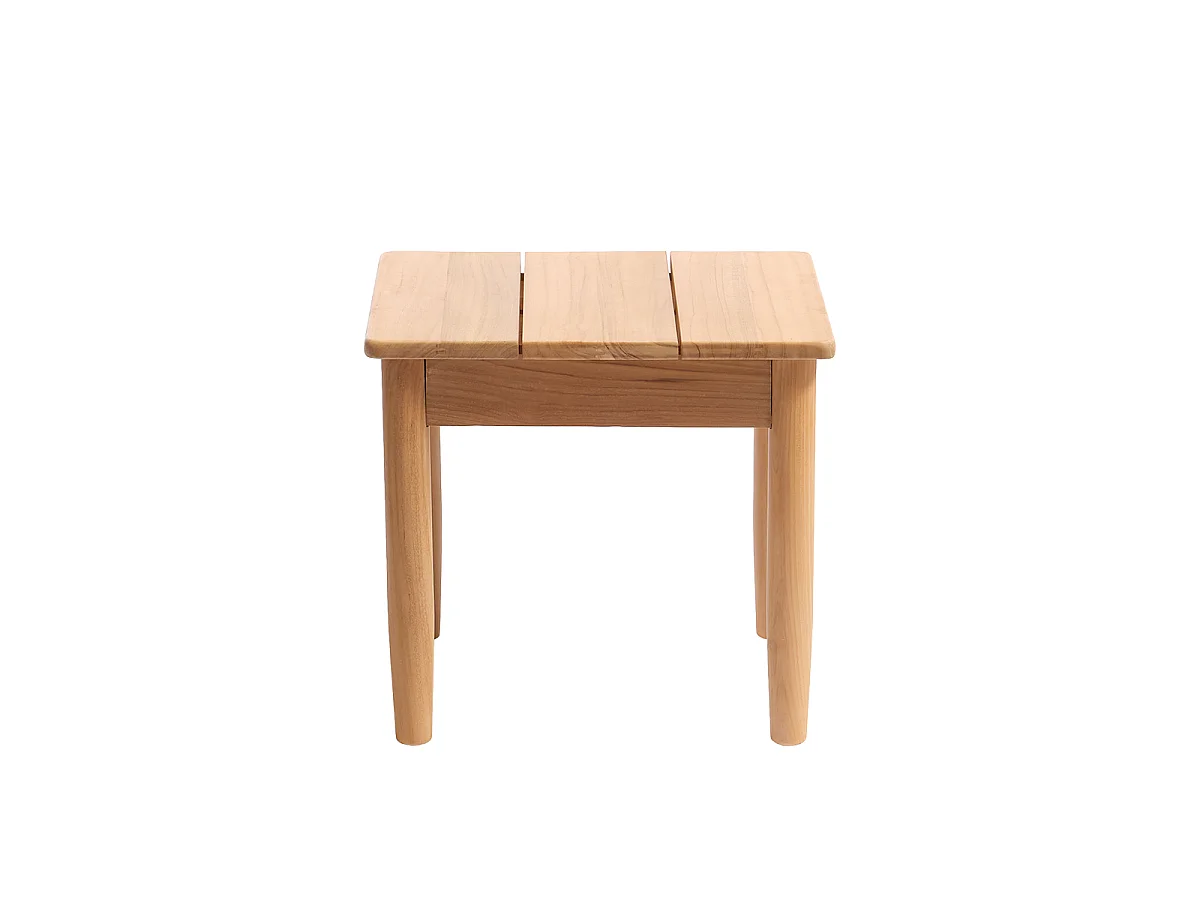 Tavolino da giardino in teak massiccio