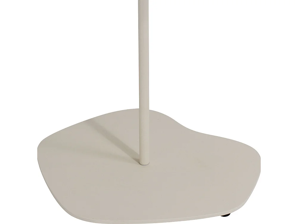 Sivo - Table d'appoint intérieur et extérieur en métal ø38cm - Beige