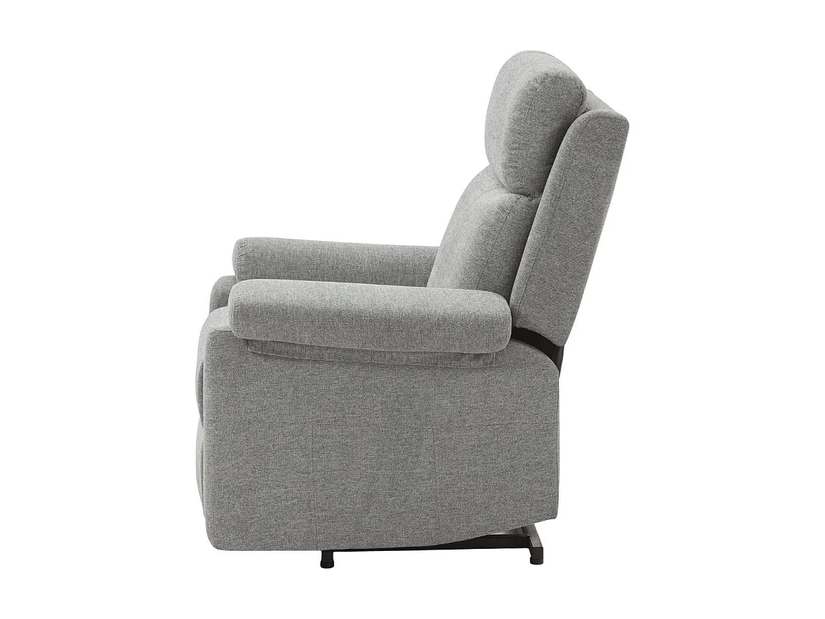 Fauteuil relax releveur électrique tissu gris-vert - MACIANA