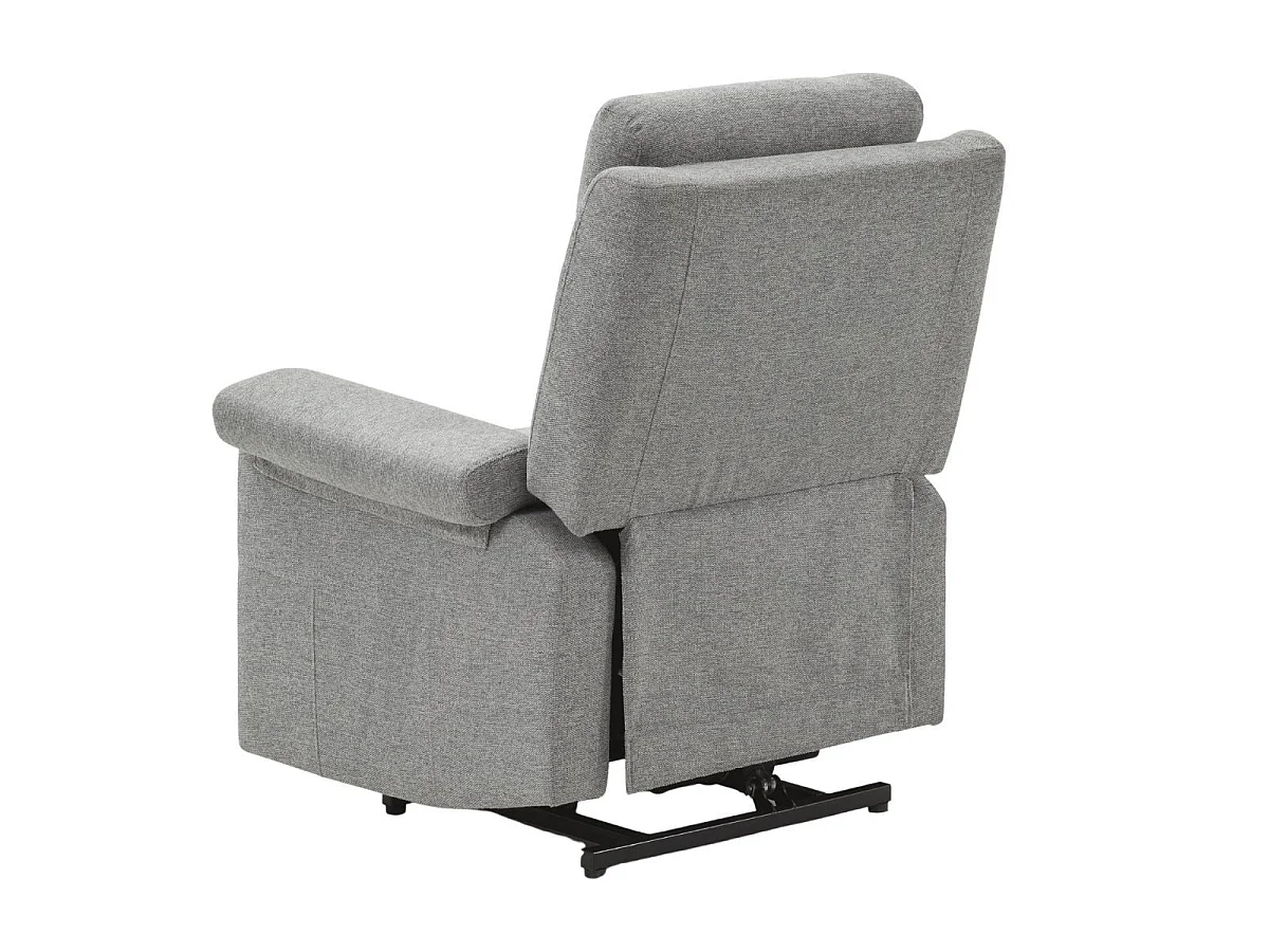 Fauteuil relax releveur électrique tissu gris-vert - MACIANA