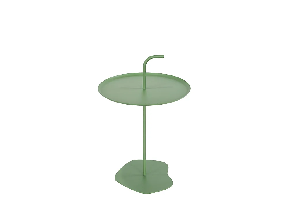 Sivo - Table d'appoint intérieur et extérieur en métal ø38cm - Vert