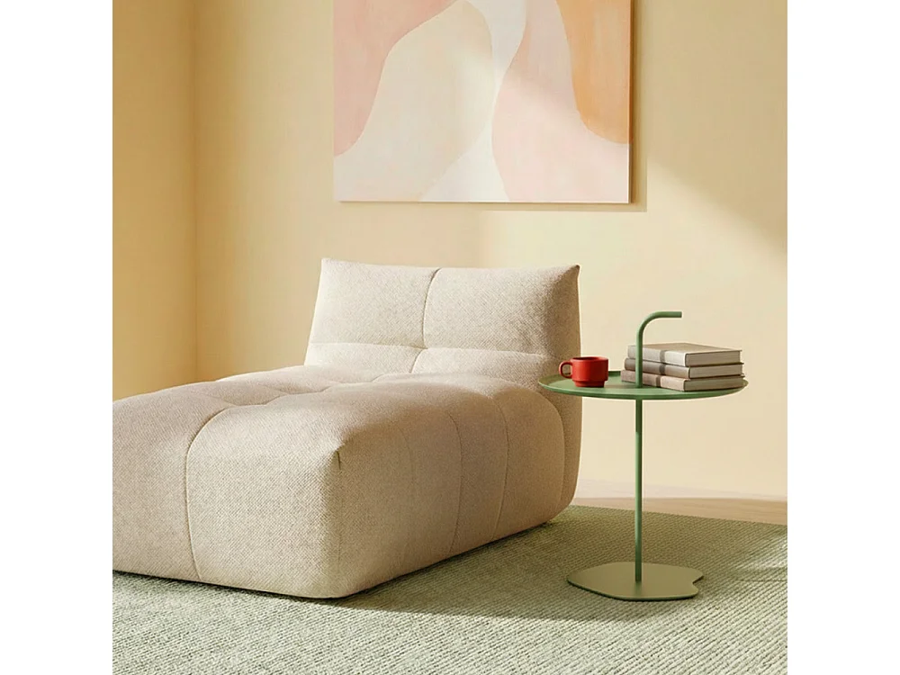 Sivo - Table d'appoint intérieur et extérieur en métal ø38cm - Vert